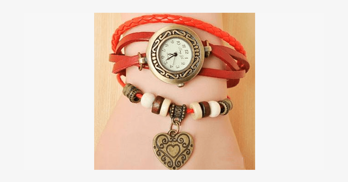 BowLift | Heart Vintage Wrap Watch